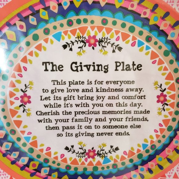 Natural Life The Giving Plate Melamine Platter with Gift Bag - Picture 3 of 6